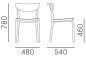 Preview: Pedrali Tivoli 2800 Stuhl schwarz